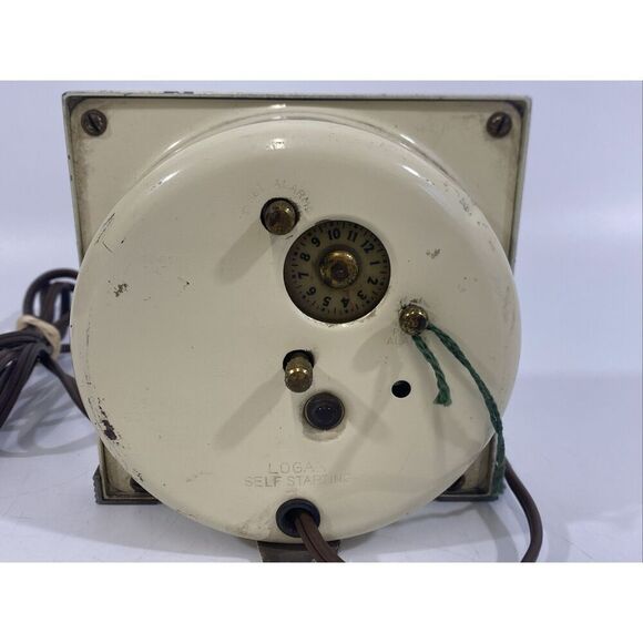 Vtg Metal Deco Logan S5-F Westclox Electric Alarm Clock Tested And Working 1940s - Picture 7 of 15